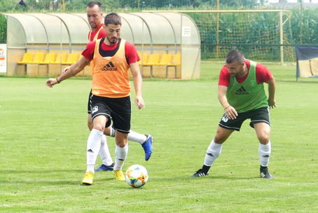 Edzés Cigándon, meccs Tőketerebesen