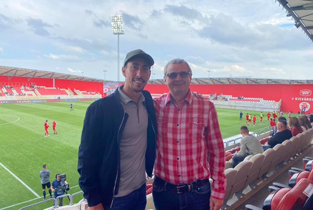 Nálunk járt a stadion első góljának szerzője