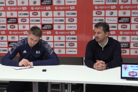 Mérkőzés utáni sajtótájékoztató 