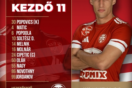 Egy helyen változott a kezdő