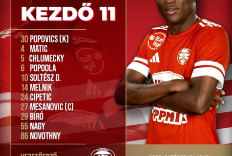 Kezdőcsapat nagy visszatérővel