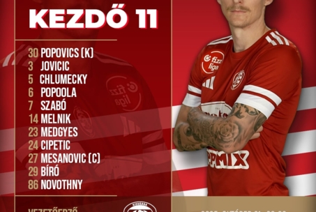 Új szélső a kezdő tizenegyben