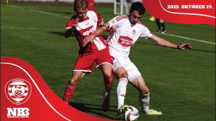 NB III Északkeleti csoport, 12. forduló: Diósgyőri VTK II F4R–Kisvárda Master Good II (1–3) összefoglaló – 2025. 10. 19.