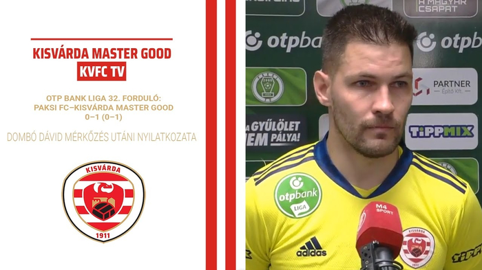 Interjú Dombó Dáviddal a paksi mérkőzés után – 2022. 05. 08.