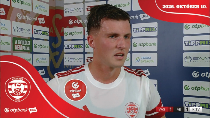 Bíró Bence nyilatkozata a Vasas FC elleni mérkőzést követően – 2026. 10. 10.