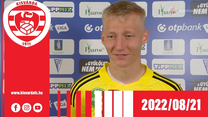 Hindrich Ottó nyilatkozata a Zalaegerszeg elleni mérkőzés után – 2022. 08. 21.