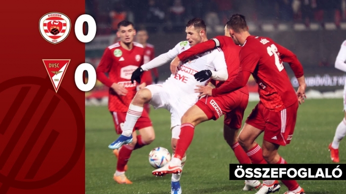 OTP Bank LIóiga, 15. forduló: Kisvárda Master Good–DVSC (0–0) összefoglaló – 2023. 12. 02.