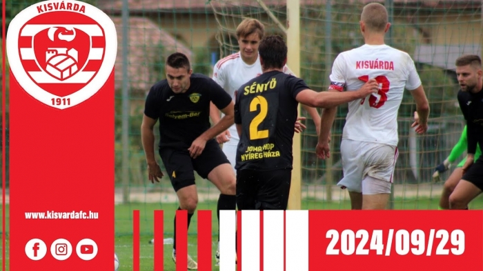 NB III Északkeleti csoport, 9. forduló: Kisvárda Master Good II–Sényő FC Selyem-Ber (2–0) összefoglaló – 2024. 09. 29.