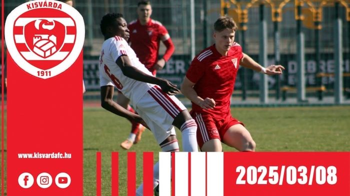 NB III Északkeleti csoport, 19. forduló: DVSC II–Kisvárda Master Good II (1–2) összefoglaló – 2025. 03. 08.