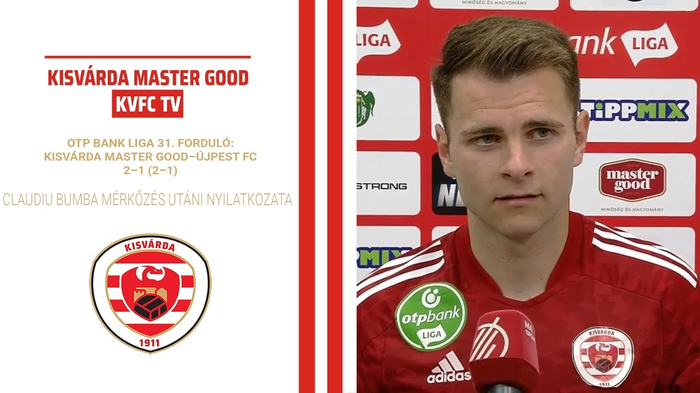 Claudiu Bumba nyilatkozata az Újpest elleni mérkőzést követően – 2022. 05. 05.