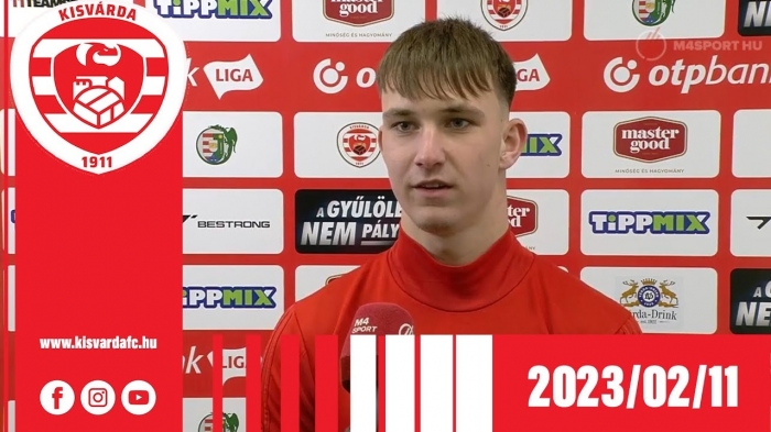 Czérna Erik nyilatkozata a Ferencváros elleni mérkőzés (0–0) után – 2023. 02. 11.