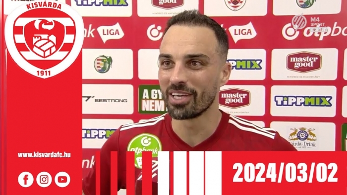 Lucas nyilatkozata az M4 Sportnak a Zalaegerszeg ellenu győztes gólja után – 2024. 03. 02.
